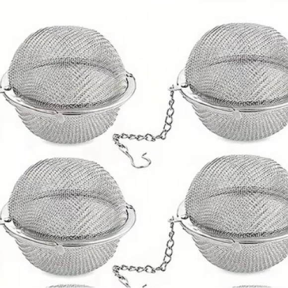 2 Silver Mesh Ball Tea Infusers - Picture 6 of 12